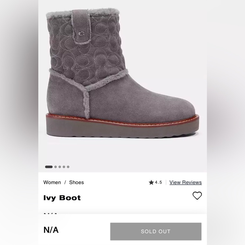 Coach winter Ivy Boot